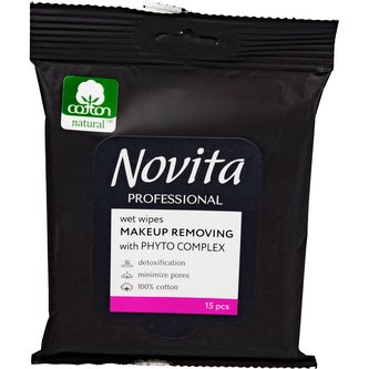 NOVITA odličovací ubrousky 100 % bavlna 15 ks