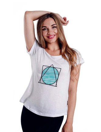 Triko White Divergence - L Triko White Divergence - L