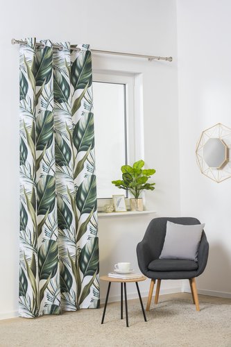 Dekorační závěs s kroužky FIJI bílá 140x260 cm (cena za 1 kus) MyBestHome