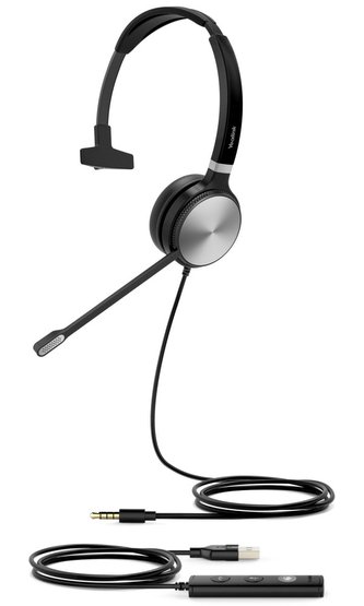 Yealink UH36 Mono náhlavní souprava, jednoušní, USB redukce, 3,5mm jack Yealink UH36 Mono náhlavní souprava, jednoušní, USB redukce, 3,5mm jack