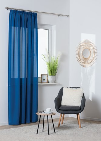 Dekorační závěs s řasící páskou TAPE OXFORD 140x260 cm modrá (cena za 1 kus) MyBestHome