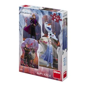 Ledové království II - puzzle 4 x 54 dílků