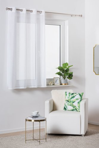 Dekorační záclona SOFIA bílá 140x160 cm (cena za 1 kus) MyBestHome