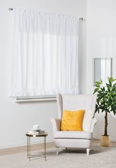 Dekorační krátká záclona s řasící páskou EMILIA bílá 290x160 cm MyBestHome