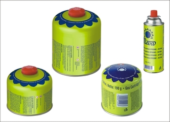 Náhradní tlaková kartuš 330g - závitová, propan-butan, 25cm x pr. 6,5cm