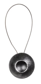 Dekorační ozdobná spona na závěsy s magnetem MAGNES, stříbrná, O 4 cm Mybesthome