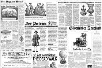 Prostírání GAZETA 28x43,5 cm Mybesthome