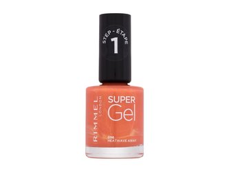 Rimmel London Super Gel Lak na nehty STEP1 12 ml 096 Heatwave Away pro ženy