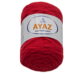 Příze COTTON LACE - červená - 250g / 125 m