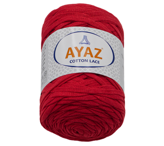 Příze COTTON LACE - červená - 250g / 125 m