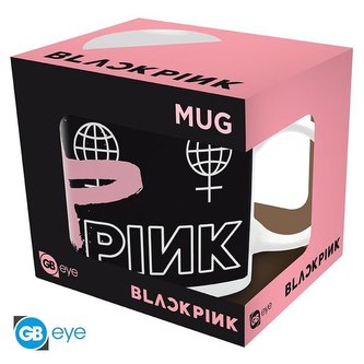Black Pink Keramický hrnek 320 ml - Drip