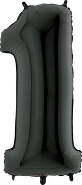 Foliová číslice - černá 1