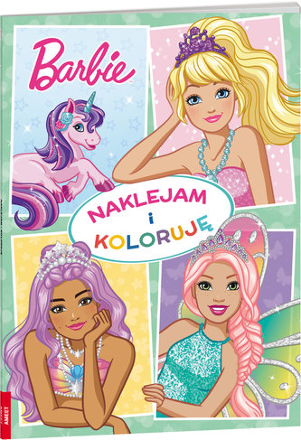 Barbie Dreamtopia Naklejam i koloruję NAK-1402