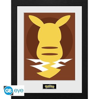 Pokémon Zarámovaný plakát - Pikachu Silhouette 25