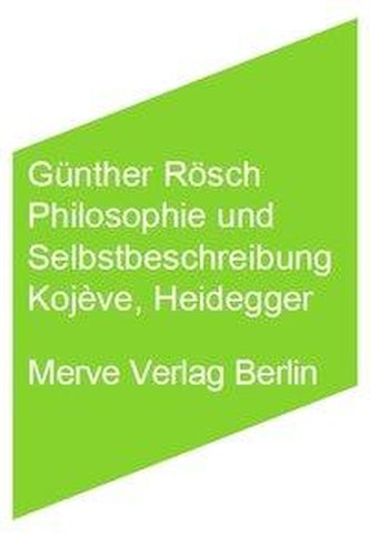 Philosophie und Selbstbeschreibung