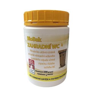 BioBak - Bakterie do latríny, zahradních WC 0,5 kg