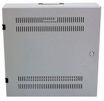 LEXI-Net 19" nástěnný vertikální rozvaděč SOHO 2U+4U, šířka 540mm, hloubka 170mm, perforované dveře, šedý