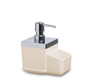 Dávk mýdla s přihrádkou béžový 15,5x10x8,5cm