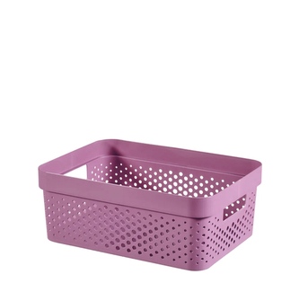 Košík INFINITY obdélník 11L růžový 36x27x14cm