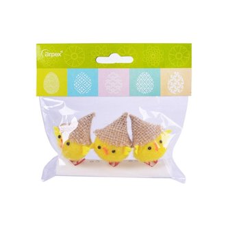 Kurczaki w kapeluszu 3szt