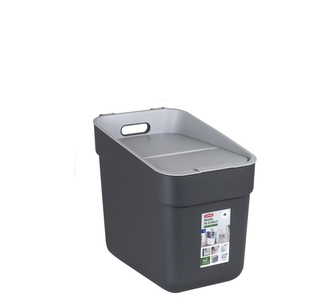 Odpad koš READY 20L černo šedý 36x24x33cm