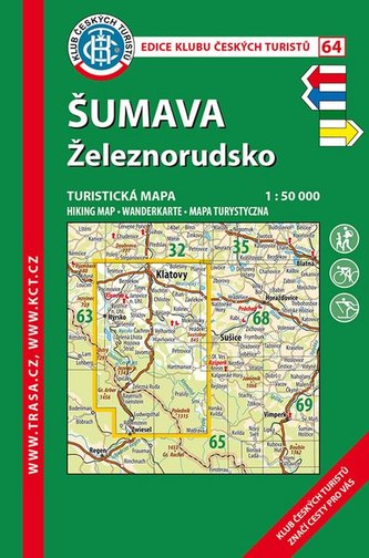 KČT 64 Šumava, Železnorudsko 1:50 000 / 9.vydání 2016
