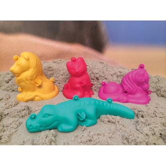 Sada malých 3D formiček na písek, 4 kusy