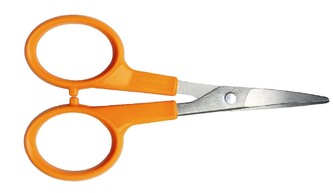 Nůžky na nehty, 10 cm, zahnuté, FISKARS "Classic", oranžové