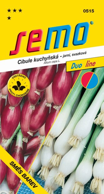 Cibule jarní - směs svazková (žlutá, červená) 2g - série DUO