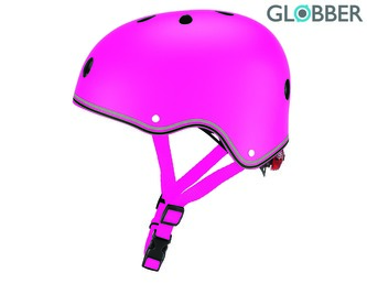 Globber detská prilba JUNIOR PRIMO LIGHTS Deep Pink XS/S