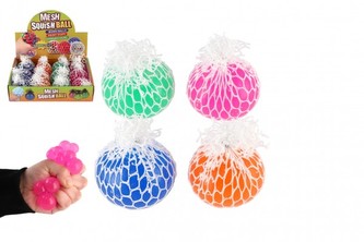 Míček antistresový mačkací sliz 6cm 4 barvy - 1 ks