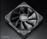 AKASA ventilátor APACHE Black, 120 x 25mm, PWM regulace, extra výkonný a tichý, HDB ložisko, IP54