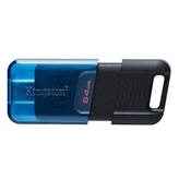 USB FLash Disk (PenDrive) Kingston 64GB, USB C, barva černá/modrá