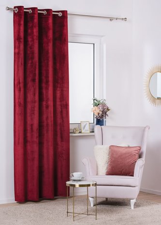 Dekorační závěs VELVET 140x260 cm, rubínová (cena za 1 kus) MyBestHome