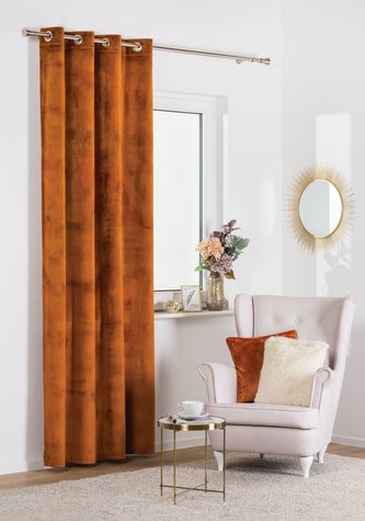 Dekorační závěs VELVET 140x260 cm, medová (cena za 1 kus) MyBestHome