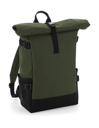 Batoh BagBase, 22 litrů, BG858, olivově zelený/černý (Olive Green/Black)
