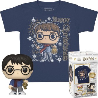 Funko Pocket POP! & Tee: Harry Potter - Holiday Harry dětské S
