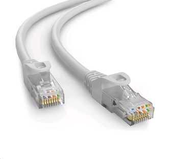 C-TECH kabel patchcord Cat6e, UTP, šedý, 3m