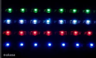 AKASA LED pásek Vegas, Molex 12V napájení, 60cm, modrý