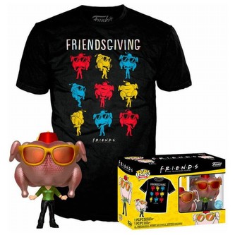 Funko POP! & Tee Box: Friends - Monica w/turkey S