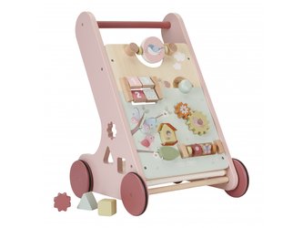 Chodítko s aktivitami dřevěné Květiny a motýli