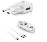 Samsung síťová nabíječka EP-TA200EWE + EP-DG970BWE, USB-C, 15W, bílá - bulk