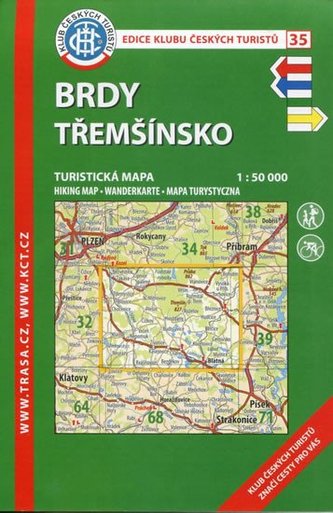 Brdy, Třemšinsko /KČT 35 1:50T Turistická mapa