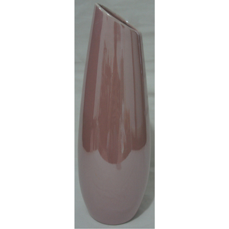Váza keramická, růžová perleť.