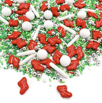 Zdobení christmas stockings 90g - Happy Sprinkles