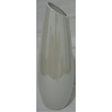 Váza keramická, krémová perleť.