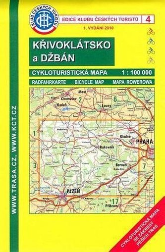 KČT 4 Křivoklátsko a Džbán 1:100 000 /cykloturistická mapa