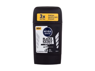 Nivea Tuhý antiperspirant Black & White Invisible Original 50 ml man