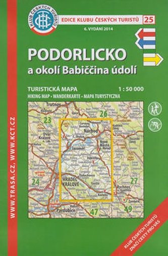Podorlicko, Babiččino /KČT 25 1:50T Turistická mapa