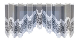 Dekorační žakárová záclona s řasící páskou SIBEL 160 bílá 300x160 cm MyBestHome